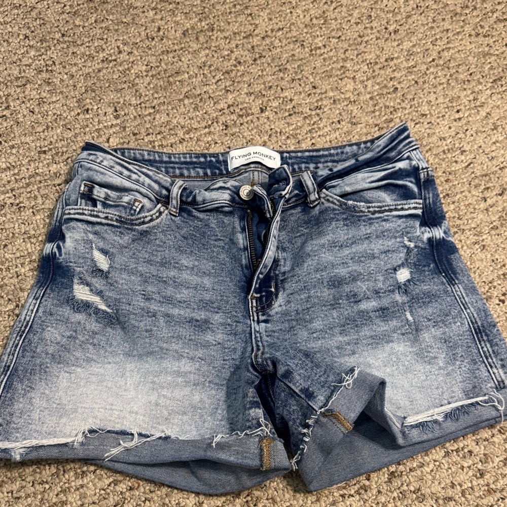 Flying Monkey Blue Jean Shorts